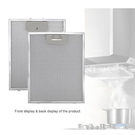 2-pack Fläktfilter - 300x250mm, Aluminium + Kolfilter