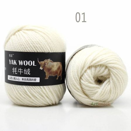 Uld Yak Garn Håndstrikkegarn 01 01