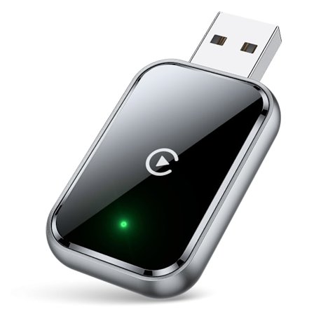 Trådlös Carplay-adapter för iPhone, Apple Carplay-omvandlare, trådbunden till trådlös, ministorlek