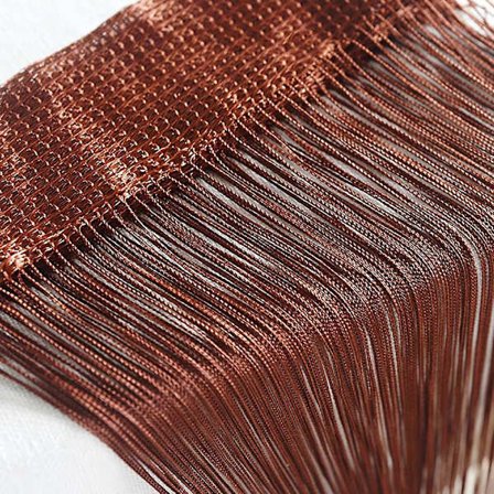 Strenggardiner Patio Nett Frynser for Dør Fluenetting Vinduer Skillevegg Klippes Til Størrelse