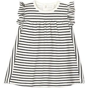 Kids - Petit Bateau All Over Striped Dress - Dresses - 12 months - White