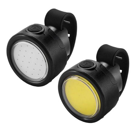 LED-fram- och bakljus för landsvägscykel, USB-uppladdningsbar strålkastare, vattentätt bakljus för cyklar, cykellampa, ficklampa