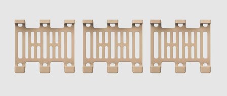 Tractive GPS XL Klips til Halsbånd, Brun - 3stk