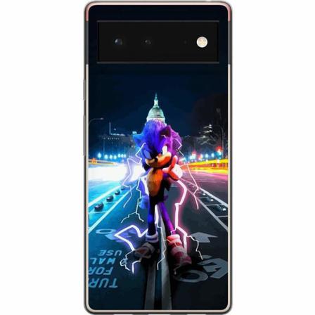 Google Pixel 6 Genomskinligt Skal Sonic The Hedgehog
