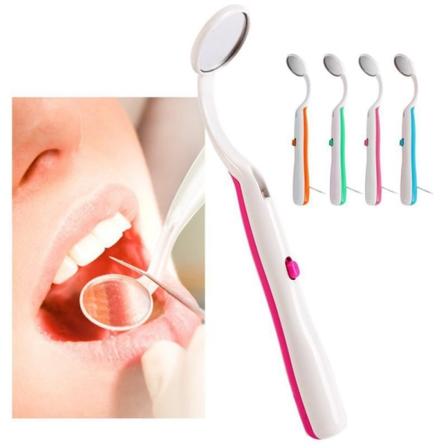 Tannspeil Med Led Instrumentspeil Oral Anti-dugg Orange Orange