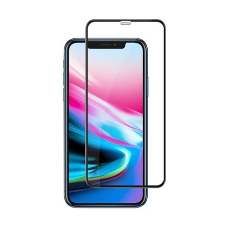 Karkaistu näytönsuoja mustalla kehyksellä iPhone X / XS / 11 Pro -puhelimelle