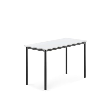 Desk BORÅS, 1200x600x760 mm, white laminte, anthracite