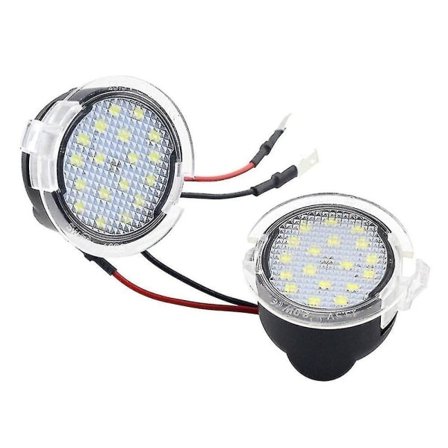 2 stk. 18 LED-pølselys under spejl til Ford Mondeo S-Max Edge ExpLorer F-150