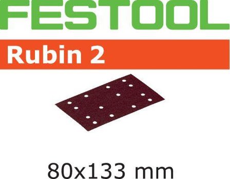 Festool STF RU2 Slippapper 80x133mm, 50-pack P100, Maskintillbehör & förbrukning