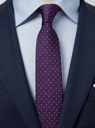 Dark Purple Tie Dot