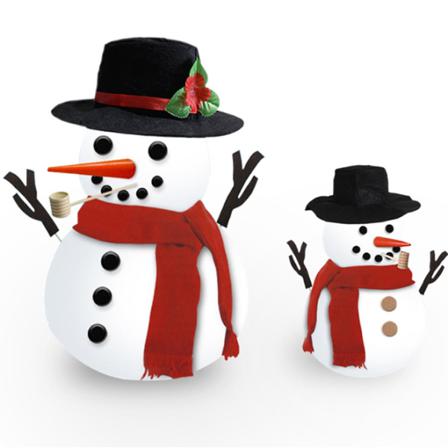 1 Set Snögubbe Dekorationsförbandssats 16pcs