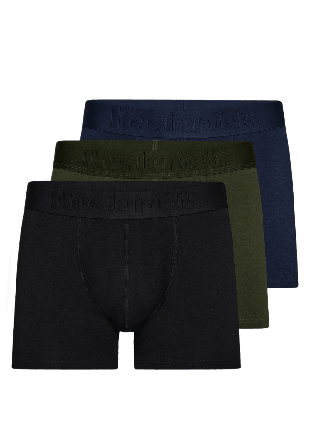 Resteröds Boxer Organic Cotton 3-pack GOTS - Regular leg Kalsonger Herr Flerfärgad L