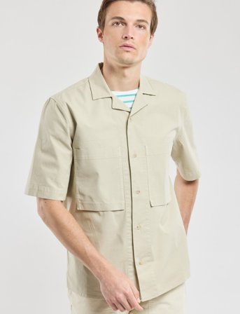 Armor Lux Shirt Short Sleeves Comfort - Beige - XL