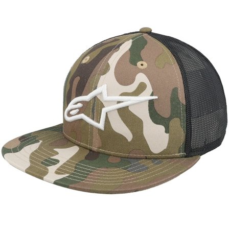 Alpinestars - Camo trucker Cap - Green Camo/Black Trucker @ Hatstore