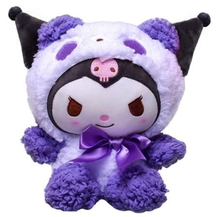 7,8 tommers anime tegneserie Devil Kuromi plysjleke plysjfigur søt tegneserie utstoppet plysjleke gave til barn barn jenter for fans samleobjekter-