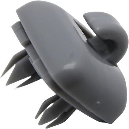 5 stk. indvendige solskærmsklemmer, opgraderet bilvisirholderkrog - kompatibel med Audi A1 A3 A4 A5 Q3 Q5 S3 S4 S5 TT, 8U0857562A (grå)