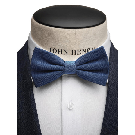 John Henric Bow Tie Cotton Kostymtillbehör Herr Blå ONESIZE