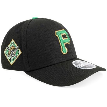 New Era - MLB Svart adjustable Keps - Pittsburgh Pirates MLB Saint Patrick’s Day 9SEVENTY Black/Green Adjustable @ Hatstore