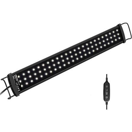 SlimLED LED Akvarielampa, Sötvattensakvariumbelysning, Vita Akvarielampor med Enkanalig Kontroller, 43-60 cm, 26W, 2340 LM