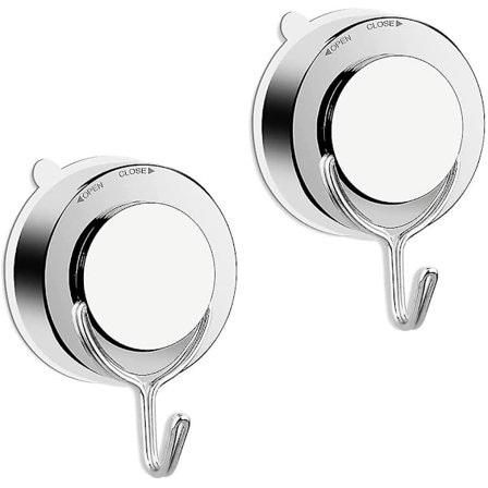 Vakuum Sugekop Krog, Sugekop Krog til Badeværelse Toilet Køkken, Suge Væg Krog Kraftig Håndklæde Krog Rustfrit Stål