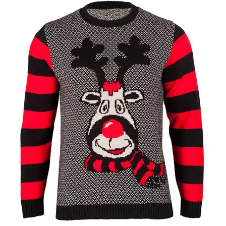 Jultröja Rudolf med Röda Mulen M - Partyninja.se