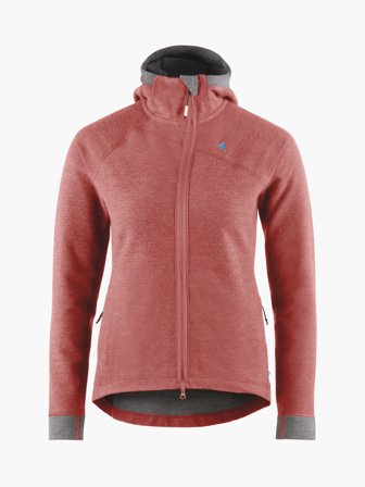 Klättermusen Hödur Hooded Zip Dam - Cherry Wood - S