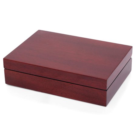 Coffret boutons de manchette en merisier pour hommes - Boîtiers de rangement pour boutons de manchette