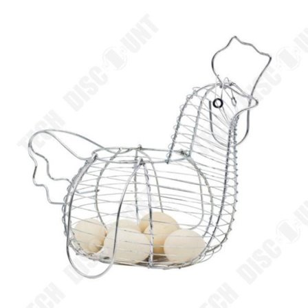 Stöd för ägg - TD - Korg i rostfritt stål - Modern design - Kökstillbehör