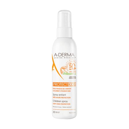 A-DERMA Protect Kids Sun Spray SPF50+ 200 ml, Skincare, Til Mor & Barn, Skincare Til Børn