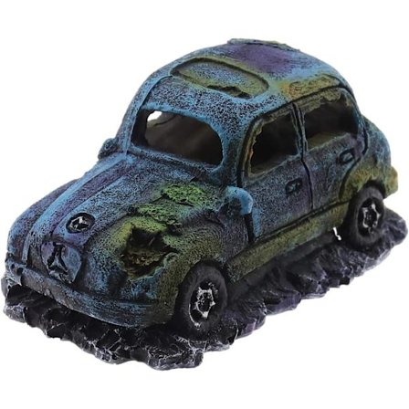 Skapa idé Resin Akvarium Dekoration Imitation Bilkrasch Terrarium