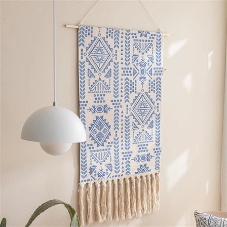 Makramee Seinävaate Kudottu Boheemi Tyyli Kodin Sisustus Asuntoon Asuntola Ovi 50*70cm+20CM