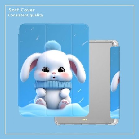 Fodral för iPad 10 2022 30 transparent pennhållare liten kanin all inclusive 30