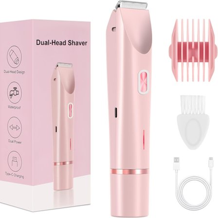 Elektriske barbermaskiner, 2-I-1 elektrisk barbermaskine med dobbelt hoved