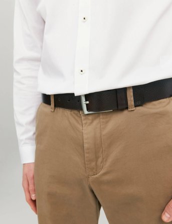 Jack & Jones Jacstockholm Leather Belt Noos - Brown - 105