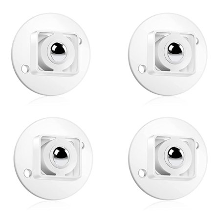 Små møbelhjul - Selvklebende svinghjul - 360 graders rotasjon - Selvklebende trinse - Plastikkhjul, 4 stk