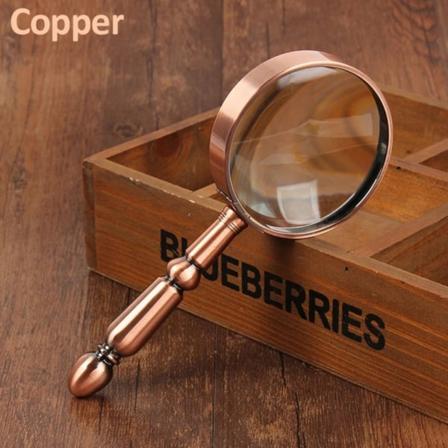 20X täysmetallinen suurennuslasi suurennuslasi KUPARI copper