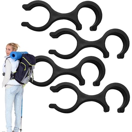 Vaellussauvan pidikkeiden pakkaus - Kävelysauvan pidike - Vaellussauvan pidike - 8 muotoa - Ulkoilu