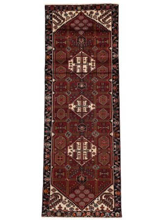 Orientalisk Hamadan 114X315 Hallmatta Svart/Mörkröd Ull, Persien