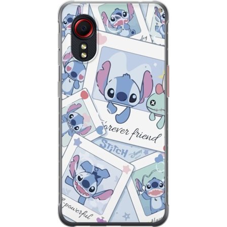 Yhteensopiva Puhelinkuori Samsung Galaxy Xcover 5 Unelmoivat pilvet vaaleanpunaisina, lila ja sinisen sävyissä, kimaltelevine tähtineen ja pehmeän sat