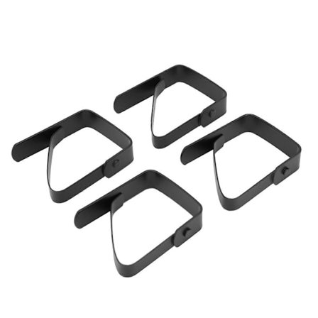 4 st Stora Bordsduksklämmor Rostfritt Stål Halkskydd Bordsdukshållare Klämmor 5*4cm [DB]