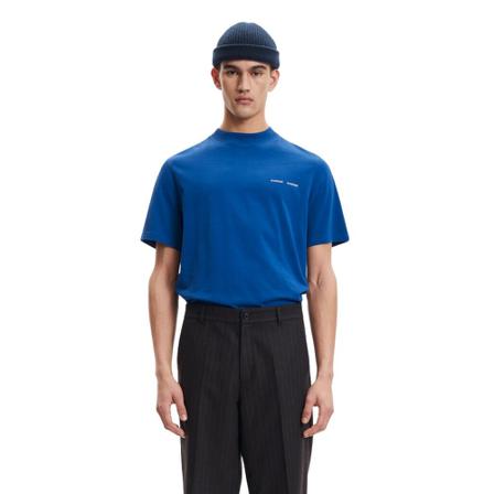 Samsøe Samsøe Norsbro T-shirt , Blauw , Heren , Maat: L