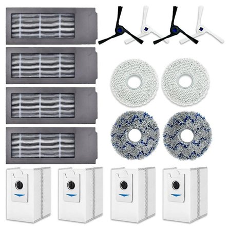 Reservedele og Tilbehør til Ecovacs Deebot X2 Omni Robotstøvsuger (Sidebørster, Filter, støvposer, moppepuder)