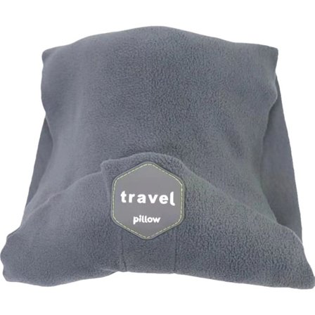 Reisepute for Fly - Bærbar Flypute - Støtte for Nakke og Skuldre (Grå)