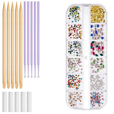 Tandsmykkesæt, skinnende tandsmykkesæt til tænder, professionel tand