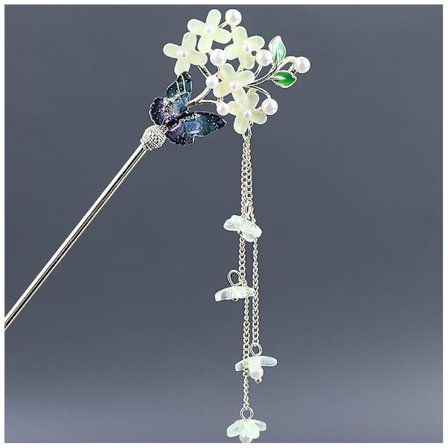 Hårpinne Frisyre Design Verktøy Retro Duske Hårpinner Med Perleblomst For Cheongsam Han Klær Kjole