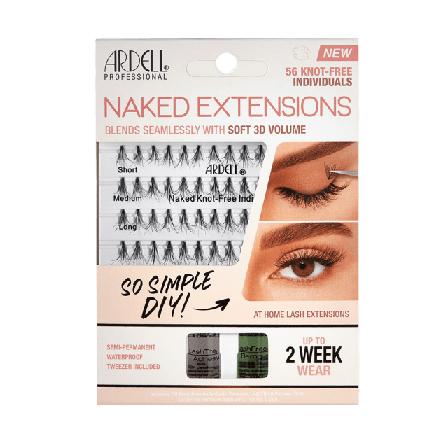 Ardell Naked Lashes DIY Eyelash Extensions Lösögonfransar & färgning Dam 56 pcs