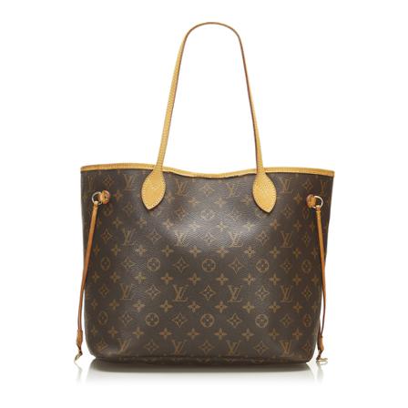 Louis Vuitton Vintage, Pre-owned Neverfull MM Monogram Bag Bruin, Dames, Maat:ONE Size,Canvas