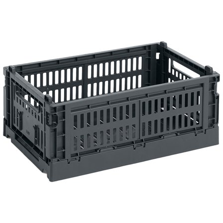 Hay HAY Colour Crate Small oppbevaringsboks, charcoal