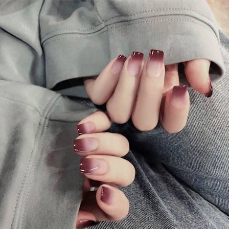 Violetit Tekokynnet Chic Pink Gradient Lyhyt Neliö Täysi Peitto 24