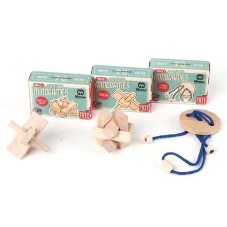 2-pack - Iq-pussel / Träpussel / Tankespel - Hjärngympa